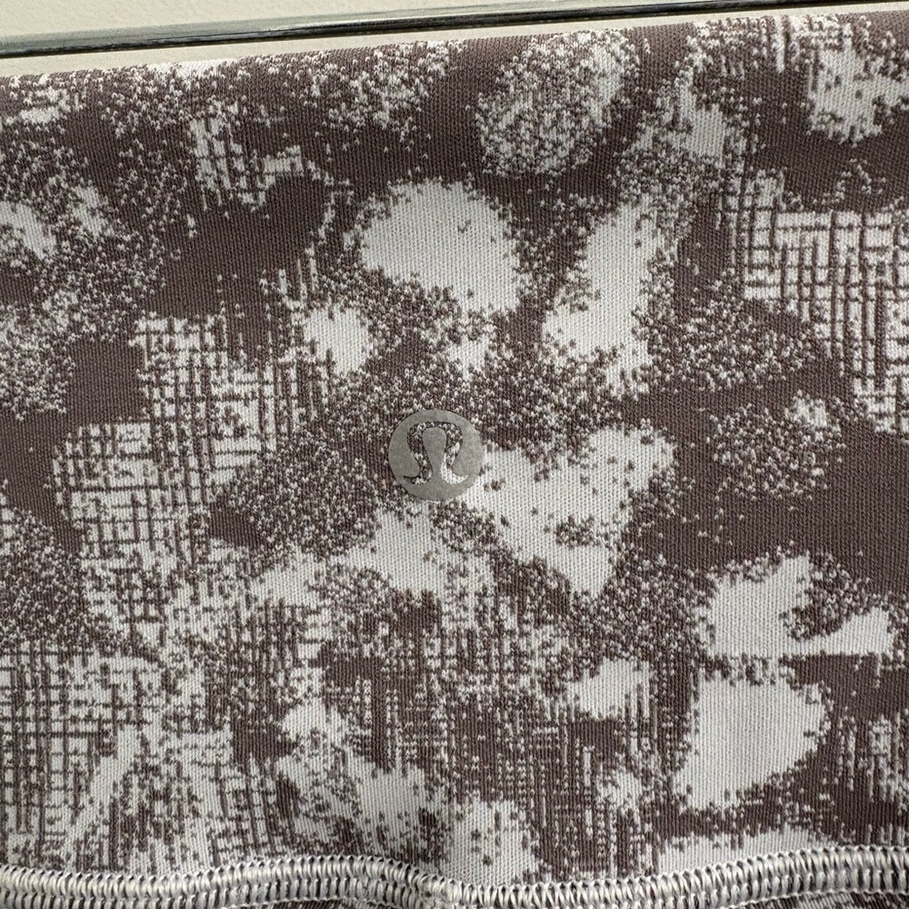 Lululemon Wunder Under High Rise Leggings Jacquard Starlight Grey Fog Size 6 - Picture 9 of 12